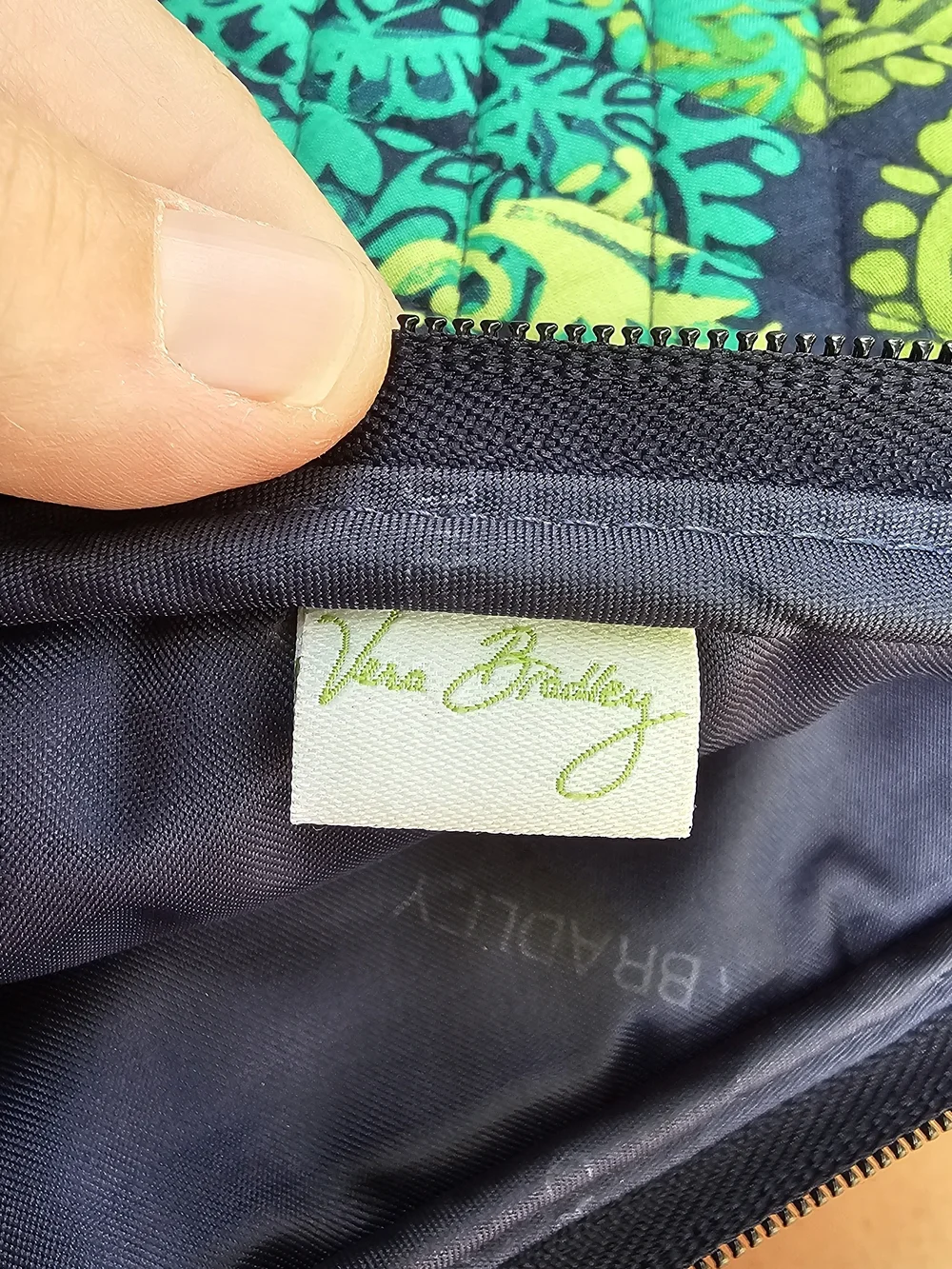 Vera Bradley Quilted Paisley Laptop Sleeve in Green, Blue and Teal